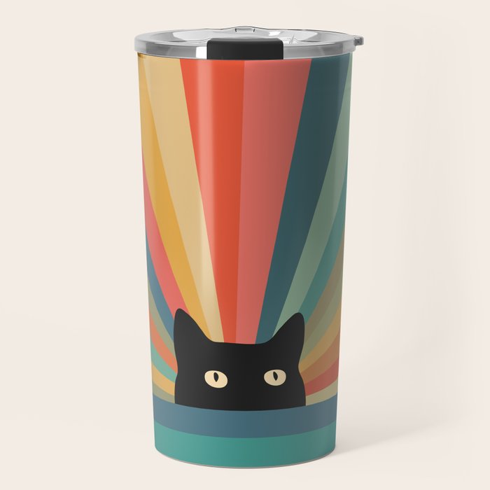 Cat Landscape 165C Travel Mug Gallery Image 1