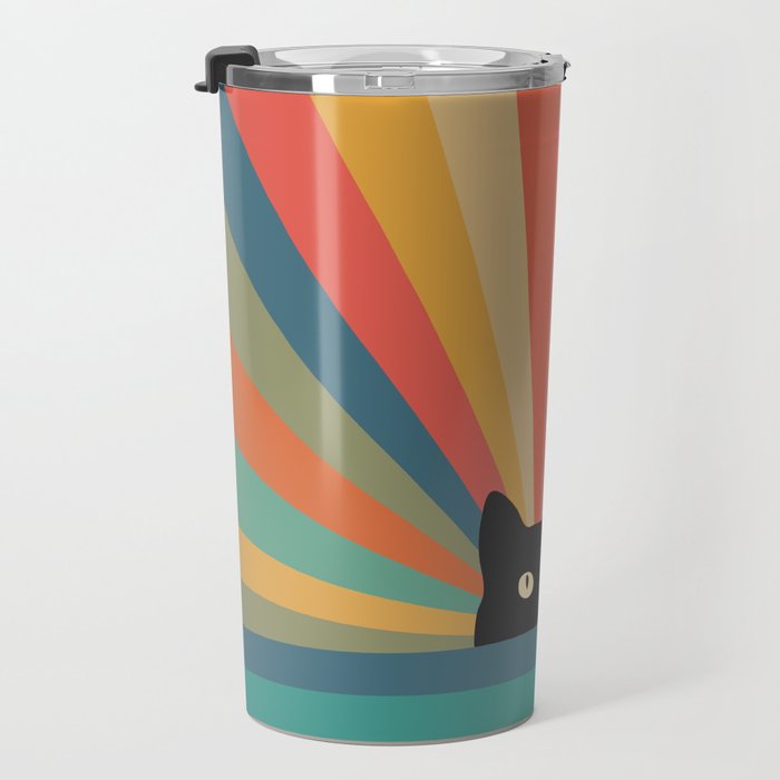 Cat Landscape 165C Travel Mug Gallery Image 3