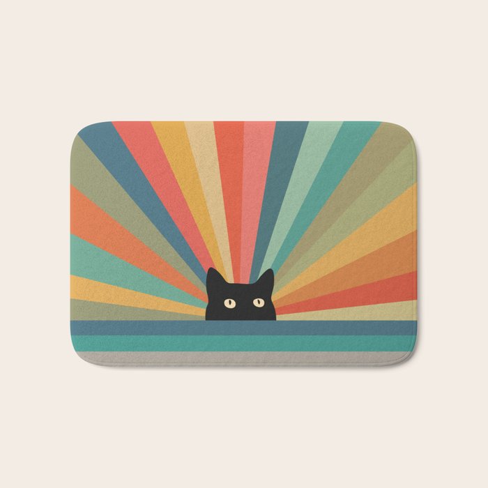 Cat Landscape 165C Bath Mat Gallery Image 1