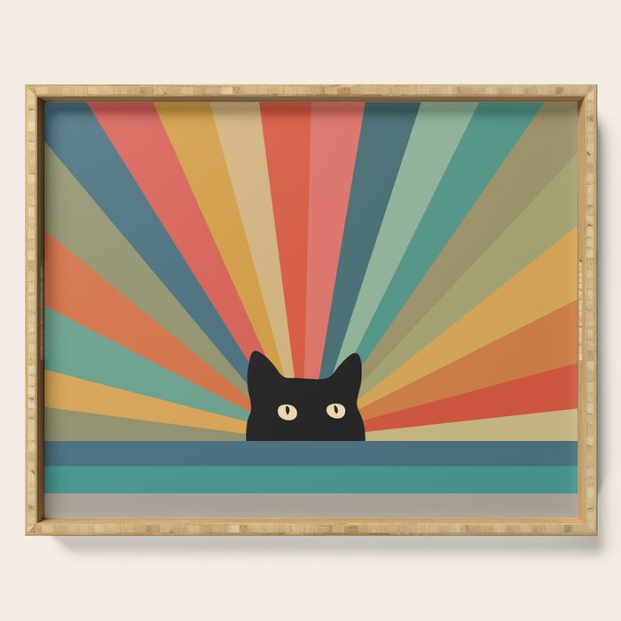 Cat Landscape 165C Serving Tray Gallery Image 1