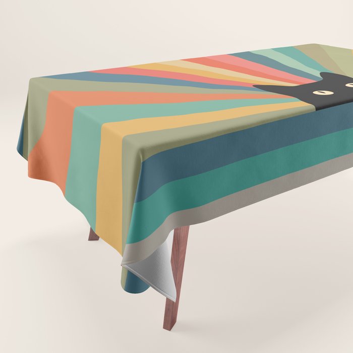 Cat Landscape 165C Tablecloth Gallery Image 1