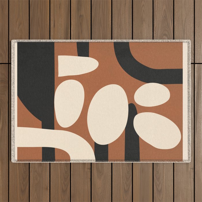 Abstract shapes in the skies 7 Outdoor Rug Gallery Image 1