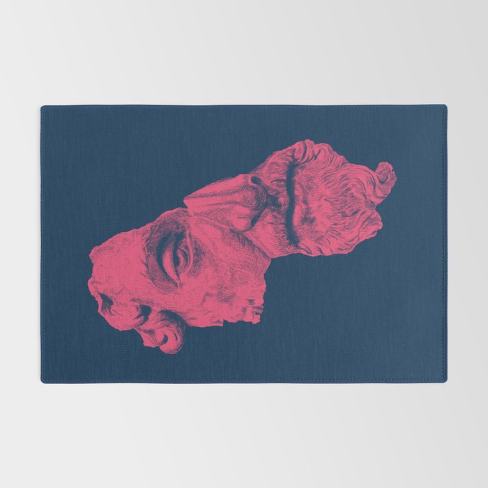 MARCUS AURELIUS ANTONINUS AUGUSTUS / prussian blue / vivid red Rug Gallery Image 2