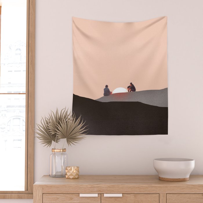 You and me alone Wall Tapestry Gallery Image 2