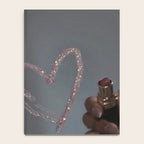 I LOVE YOU | glitter | love | heart | lipstick | mirror | collage | fashion | glam | pink | cute | art | wall | photo  Notebook Gallery Image 4