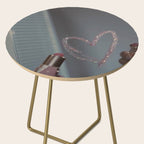 I LOVE YOU | glitter | love | heart | lipstick | mirror | collage | fashion | glam | pink | cute | art | wall | photo  Side Table Gallery Image 2