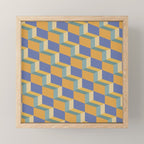Cuboid Geometric Abstract Shapes Pattern XV Mini Art Print Gallery Image 1