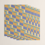 Cuboid Geometric Abstract Shapes Pattern XV Wrapping Paper Gallery Image 3