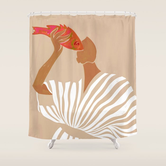 Fish Eye Paradox Shower Curtain Gallery Image 1