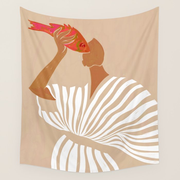 Fish Eye Paradox Wall Tapestry Gallery Image 1