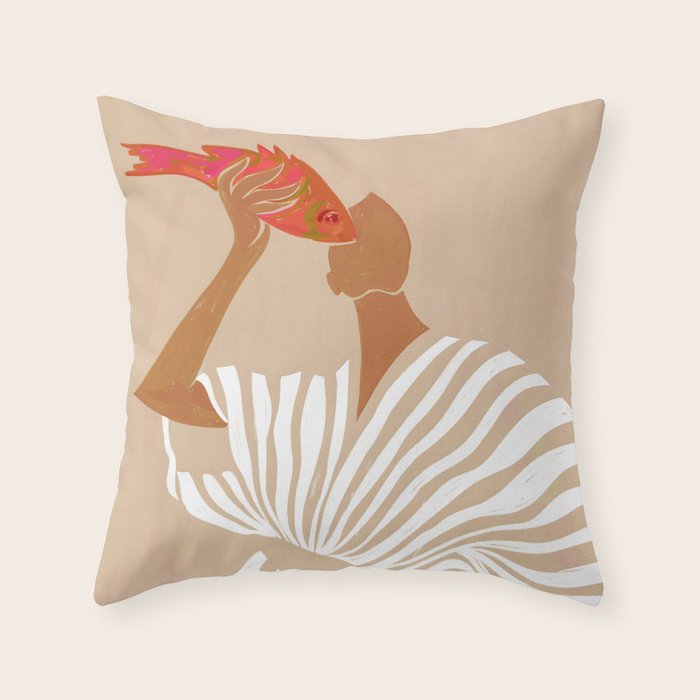 Fish Eye Paradox Throw Pillow Gallery Image 6
