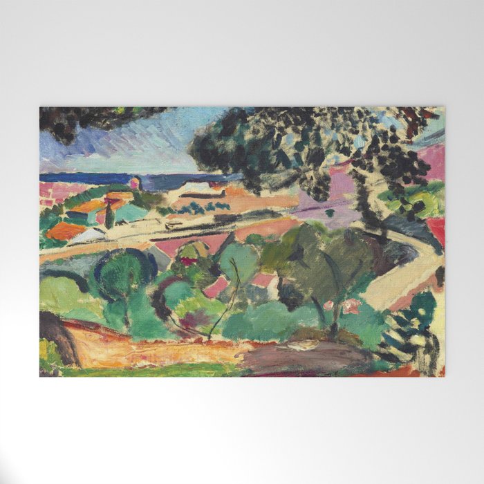 Henri matisse Landscape of Collioure Welcome Mat Gallery Image 1