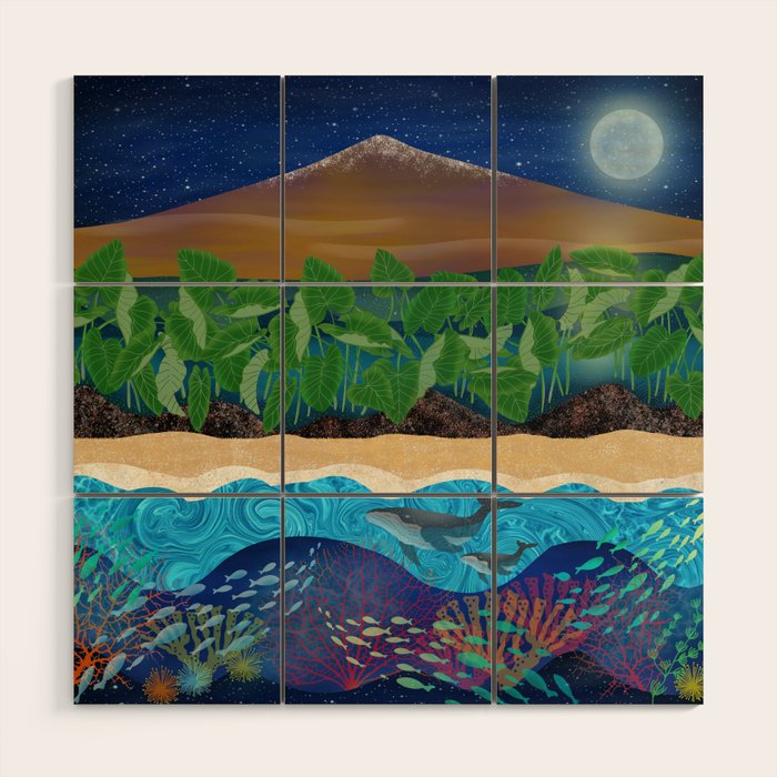 Mauna Kea Wood Wall Art Gallery Image 1