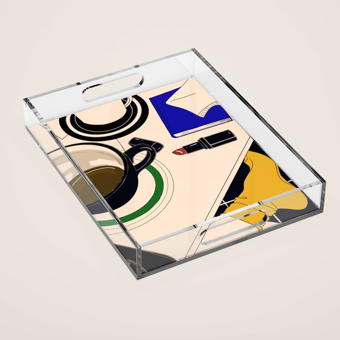 coffee break Acrylic Tray Gallery Image 1