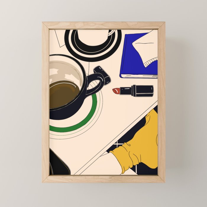 coffee break Mini Art Print Gallery Image 1