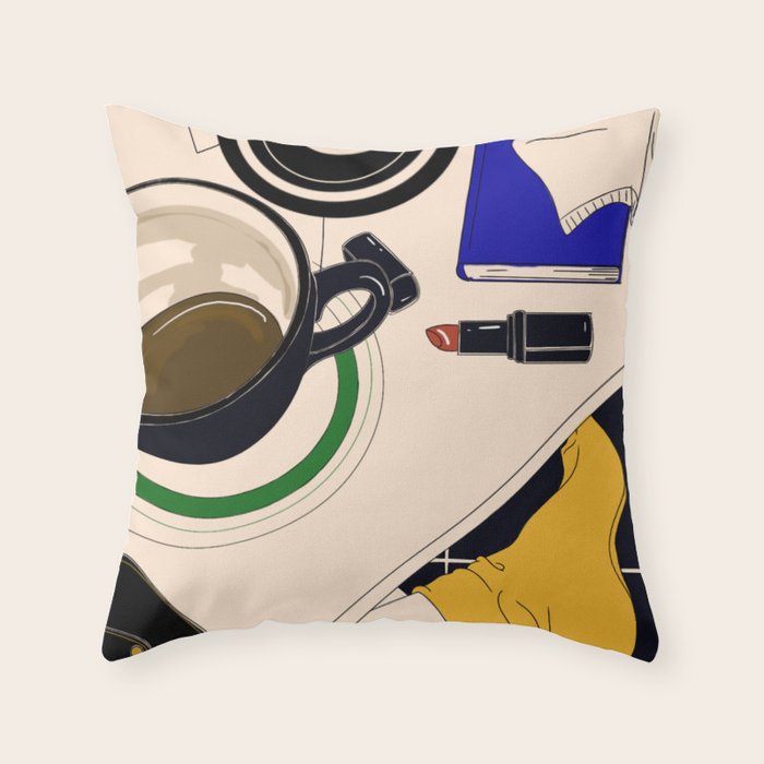 coffee break Throw Pillow