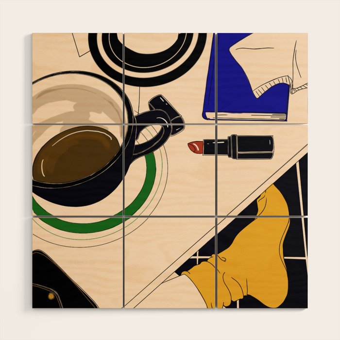 coffee break Wood Wall Art Gallery Image 1