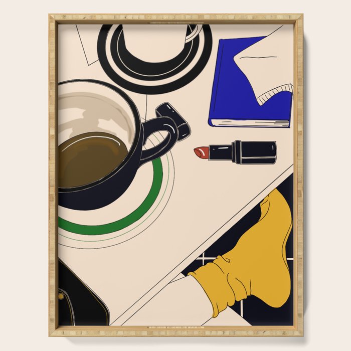 coffee break Serving Tray Gallery Image 1