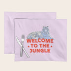 welcome to the jungle - retro tiger Placemat Gallery Image 1