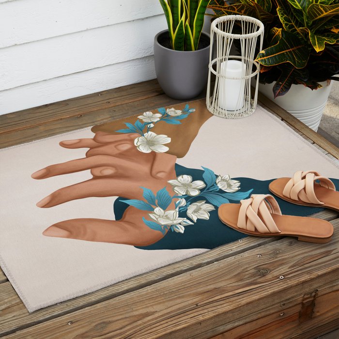 In Love I Outdoor Rug Gallery Image 2