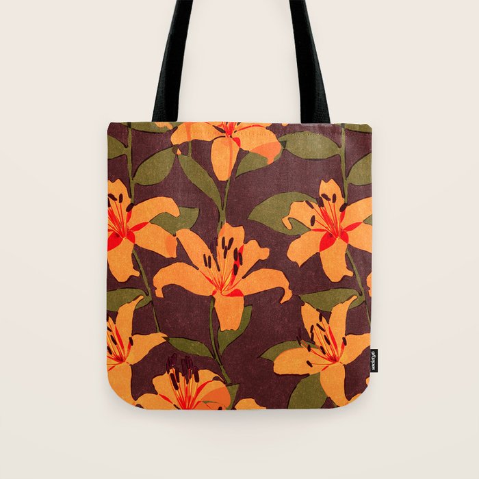 Tiger Lily (BROWN) Tote Bag Gallery Image 1