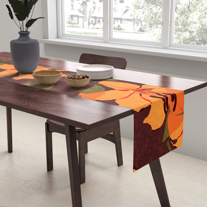 Tiger Lily (BROWN) Table Runner Gallery Image 2