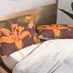 Tiger Lily (BROWN) Pillow Sham Gallery Image 2