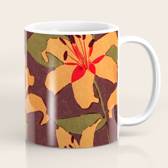 Tiger Lily (BROWN) Coffee Mug Gallery Image 1