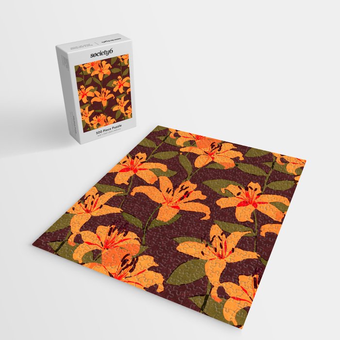 Tiger Lily (BROWN) Jigsaw Puzzle Gallery Image 2