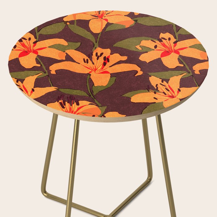 Tiger Lily (BROWN) Side Table Gallery Image 2