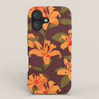 Tiger Lily (BROWN) iPhone Case Gallery Image 1