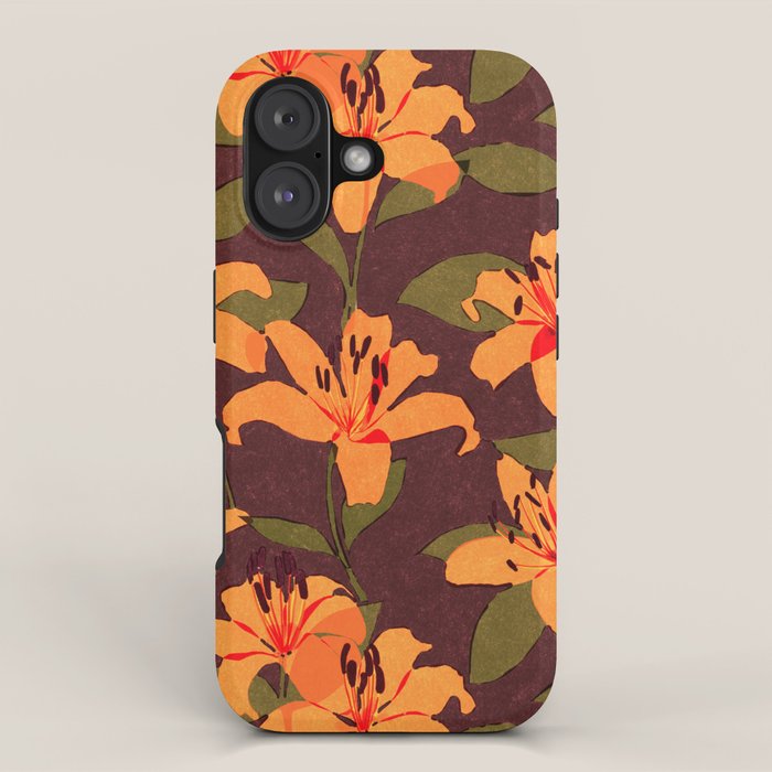 Tiger Lily (BROWN) iPhone Case Gallery Image 1