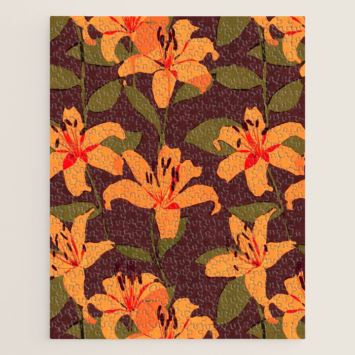Tiger Lily (BROWN) Jigsaw Puzzle Gallery Image 1