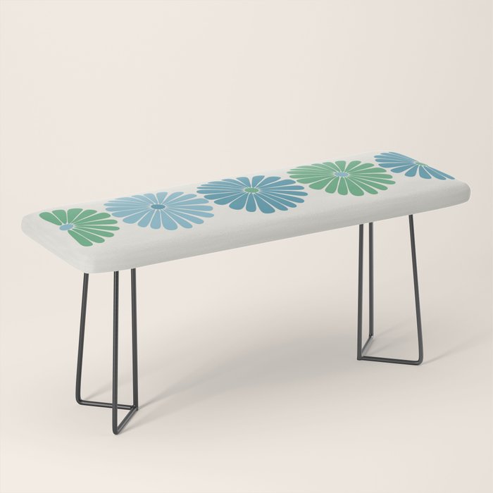 Retro Summer Daisies VI Bench Gallery Image 1