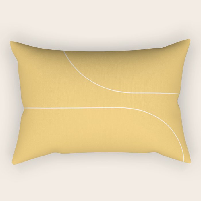 Modern Minimal Line Abstract VI Rectangular Pillow Gallery Image 2