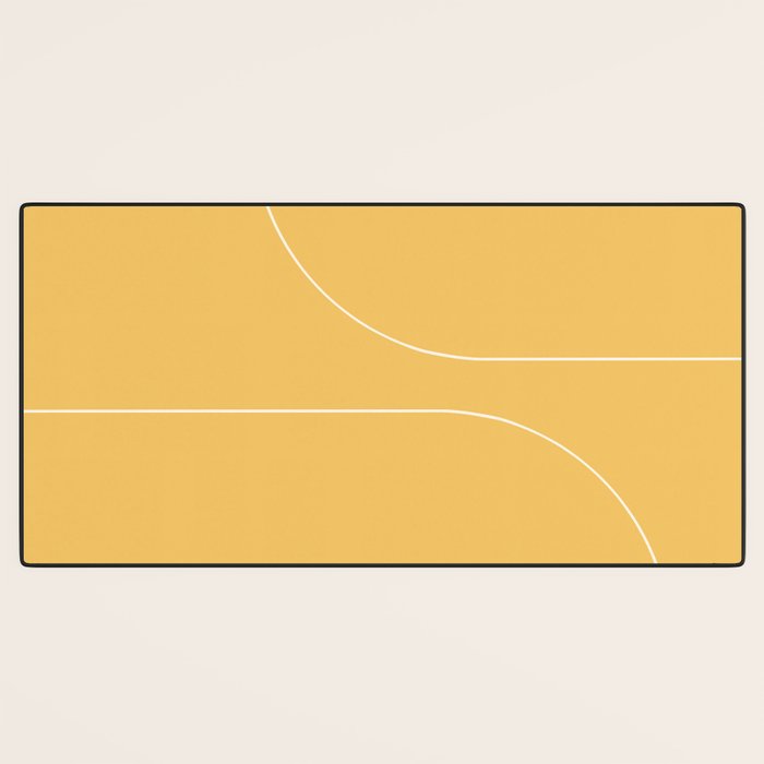 Modern Minimal Line Abstract VI Desk Mat Gallery Image 3