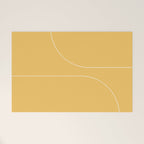 Modern Minimal Line Abstract VI Welcome Mat Gallery Image 1