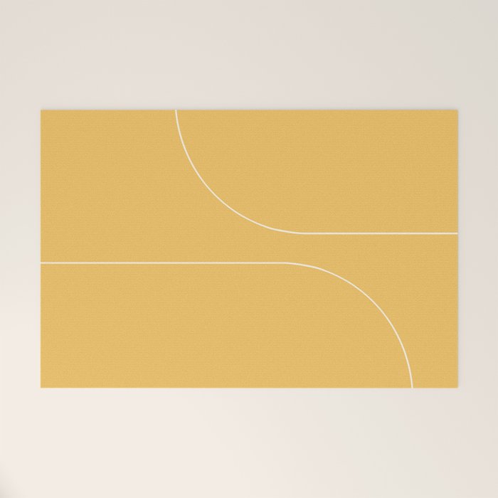 Modern Minimal Line Abstract VI Welcome Mat Gallery Image 1