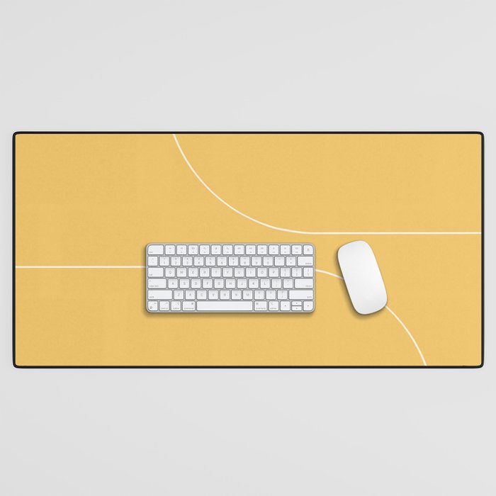 Modern Minimal Line Abstract VI Desk Mat Gallery Image 1