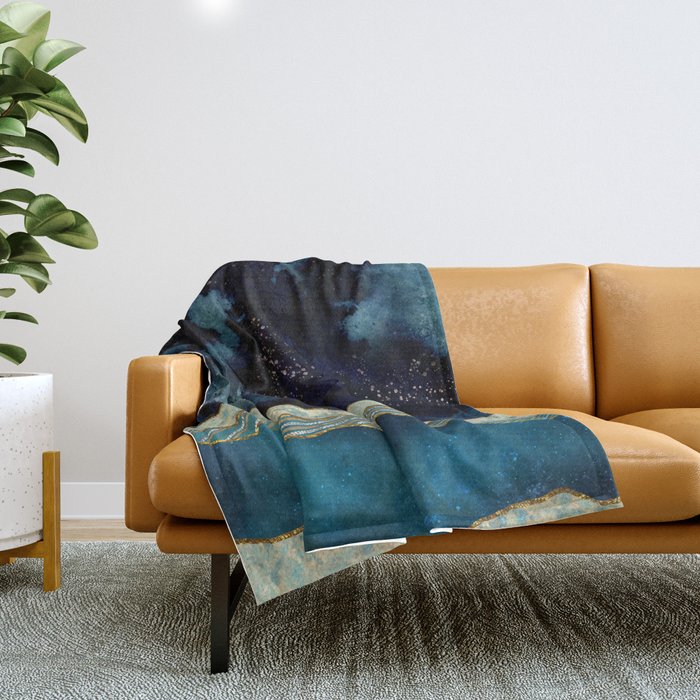 Indigo Sky Throw Blanket Gallery Image 1