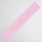 Pink pine tree doodle art pattern Table Runner Gallery Image 3