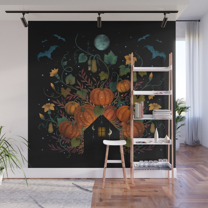Pumpkin Rooftop Wall Mural Gallery Image 1