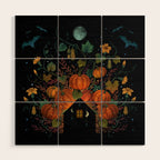 Pumpkin Rooftop Wood Wall Art Gallery Image 1