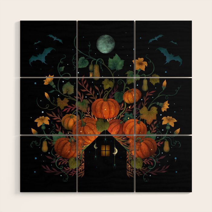 Pumpkin Rooftop Wood Wall Art Gallery Image 1