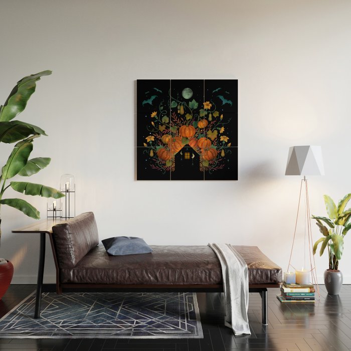 Pumpkin Rooftop Wood Wall Art Gallery Image 2
