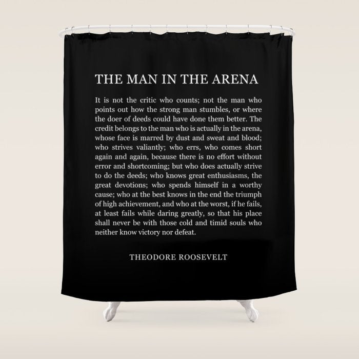 The-Man-In-The-Arena Shower Curtain Gallery Image 1