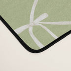 Bows & Ribbons Pattern XXIV Pastel Green Desk Mat Gallery Image 4