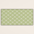 Bows & Ribbons Pattern XXIV Pastel Green Desk Mat Gallery Image 3