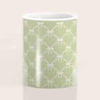 Bows & Ribbons Pattern XXIV Pastel Green Coffee Mug Gallery Image 4