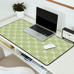 Bows & Ribbons Pattern XXIV Pastel Green Desk Mat Gallery Image 2